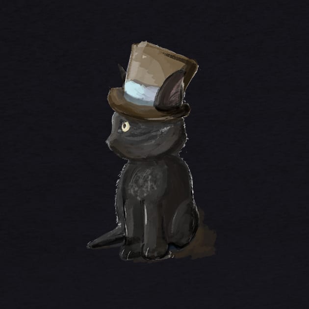 Gentleman Kitty Cat in a Hat by BunnyMaelstrom